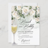Bohemian white roses eucalyptus brunch and bubbly