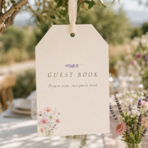 Bohemian Wildflowers Wedding Guest Book Hanging