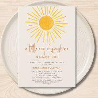 Boho A Little Ray of Sunshine Baby Shower