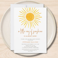 Boho A Little Ray of Sunshine Baby Shower