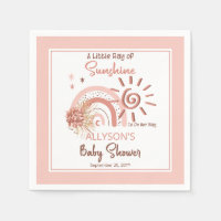 Boho A Little Ray of Sunshine Girl Baby Shower