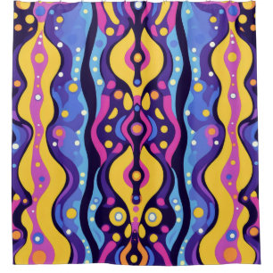 Boho Abstract colourful 9 Shower Curtain