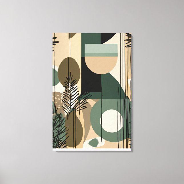 Boho abstract design - Stretched Canvas Print (Front)