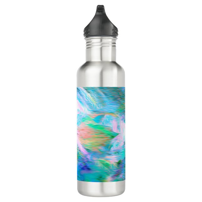 Boho Abstract Dream – Romantic Fantasy Nature 710 Ml Water Bottle (Right)