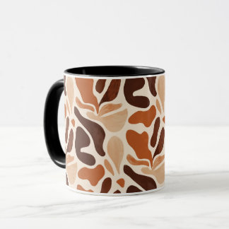 Boho Abstract Flow Mug – Soft Shape Composition