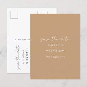 Boho Abstract   Gentle Fawn Save the Date Postcard