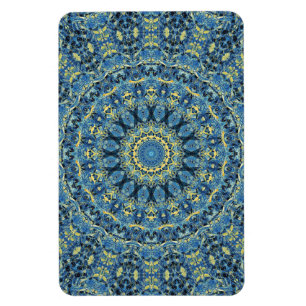 Boho Abstract Groovy Van Gogh Starry Night Mandala Magnet