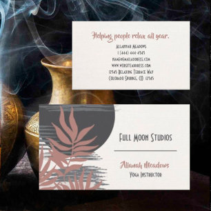 Boho Abstract Healing and Meditation Business Card