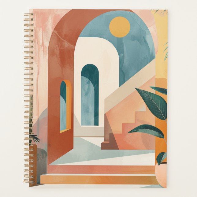 Boho Abstract Landscape (10) Planner (Front)