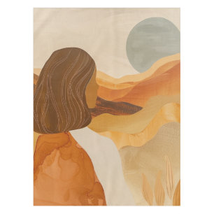 Boho Abstract Landscape (17) Tablecloth