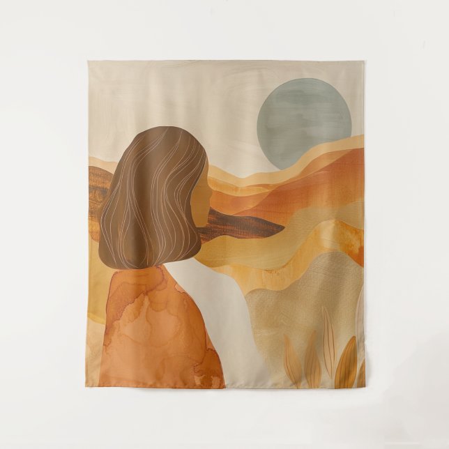 Boho Abstract Landscape (17) Tapestry (Front)