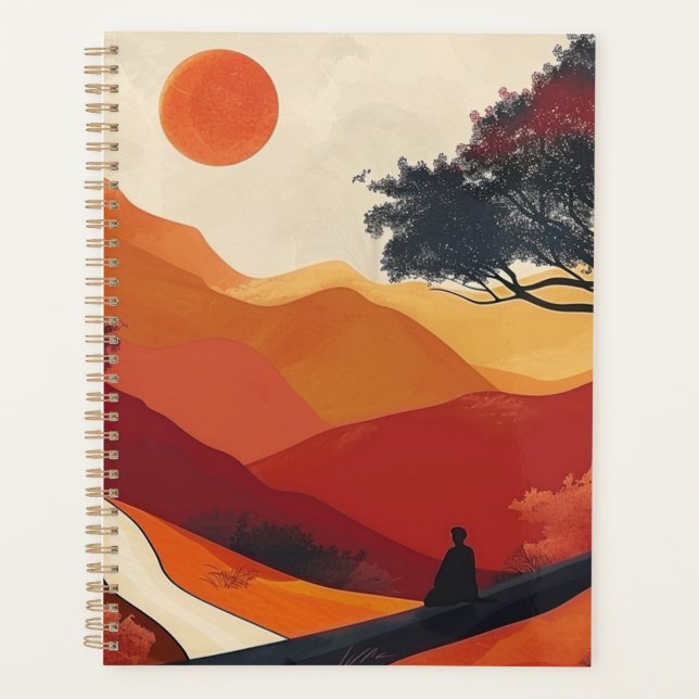 Boho Abstract Landscape (19) Planner (Front)