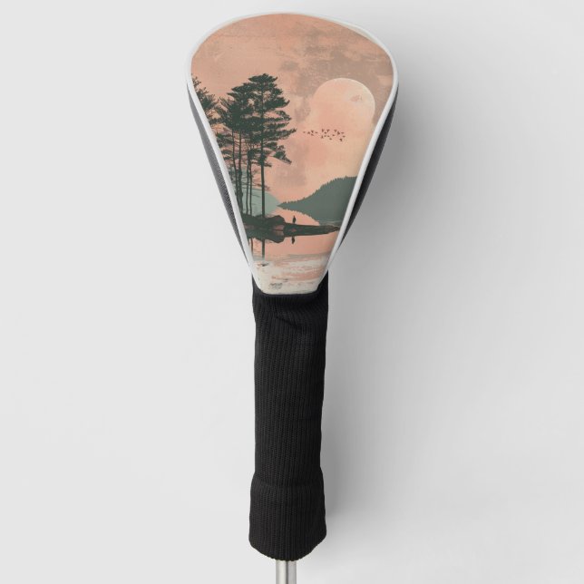 Boho Abstract Landscape (1) Golf Head Cover (Front)