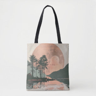 Boho Abstract Landscape (1) Tote Bag