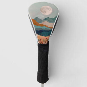 Boho Abstract Landscape (21) Golf Head Cover