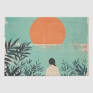 Boho Abstract Landscape (22) Tissue Paper