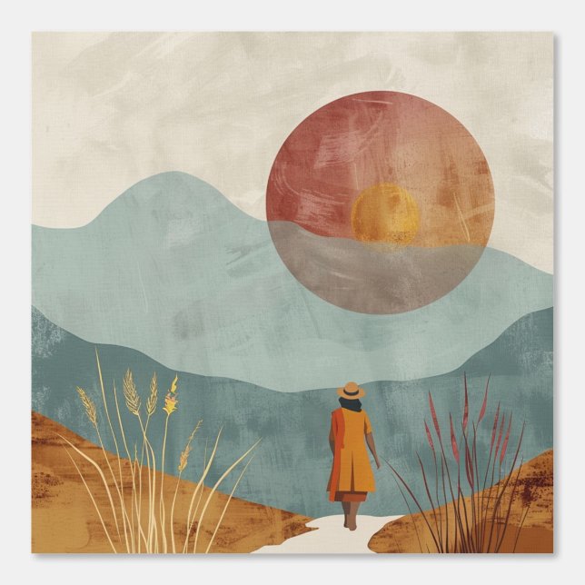 Boho Abstract Landscape (23) Wallpaper (Front)