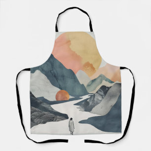 Boho Abstract Landscape (2) Apron