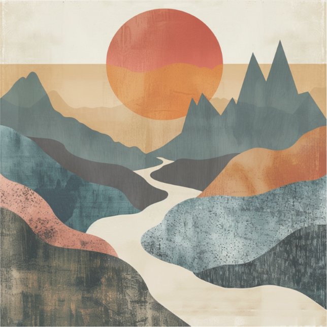 Boho Abstract Landscape (5) (Front)