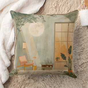 Boho Abstract Landscape (6) Cushion