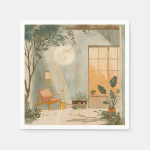 Boho Abstract Landscape (6) Napkin