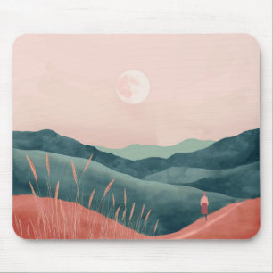 Boho Abstract Landscape (7) Mouse Pad