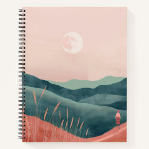 Boho Abstract Landscape (7) Notebook
