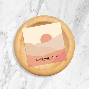 Boho Abstract Modern Minimalist Business Card