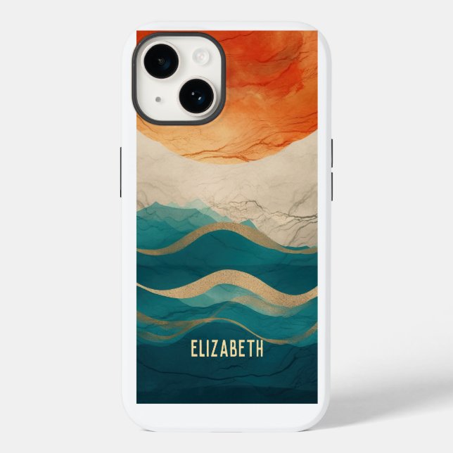 Boho Abstract Pattern Case-Mate iPhone Case (Back)