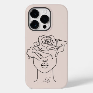Boho Abstract Simple Line Art, Boho Chic  Case-Mate iPhone 14 Pro Case