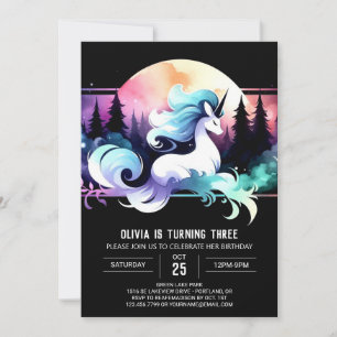 Boho Adorable Horse Birthday  Invitation