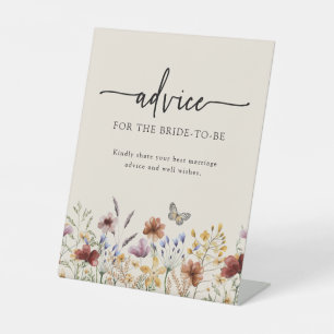 Boho Advice Pedestal Sign