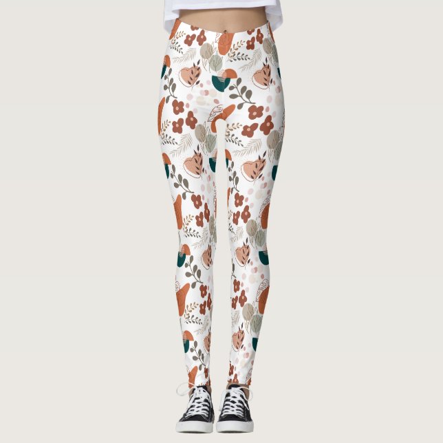 BOHO Aesthetic Pattern A10 Leggings (Front)