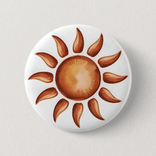 Boho Aesthetic Rainbow Party 6 Cm Round Badge