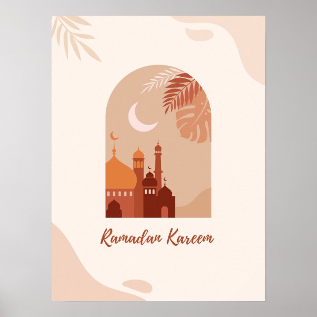 Boho Aesthetic Ramadan Kareem Ramadan Poster (Front)
