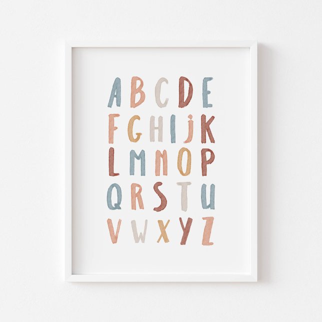 Boho Alphabet educational poster (Creator Uploaded)