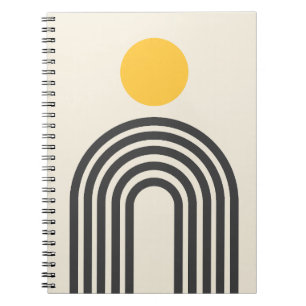 Boho Arch and Sun Design Notebook