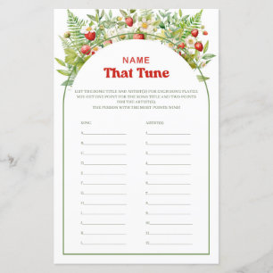 Boho Arch Berry Sweet Name That Tune Game