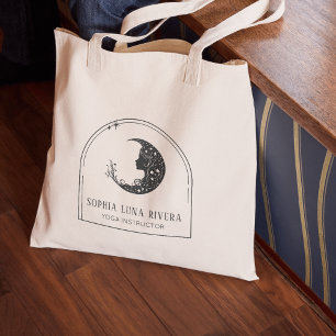 Boho Arch Celestial Crescent Moon Goddess Tote Bag