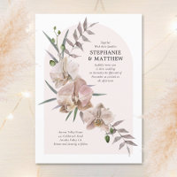 Boho Arch Dusty Orchids Flowy Floral Wedding