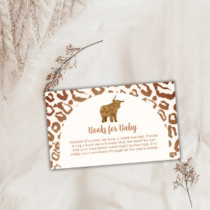 Boho Arch Holy Cow Western Books For Baby Shower Enclosure Card