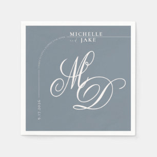 Boho Arch Minimalist Calligraphy Script Wedding N Napkin