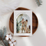 Boho Arch Modern Photo Collage Christmas Card<br><div class="desc">Boho Arch Modern Photo Collage Christmas Card</div>