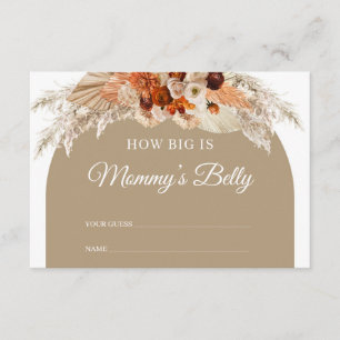 Boho arch terracotta how big is mummy's belly enclosure card