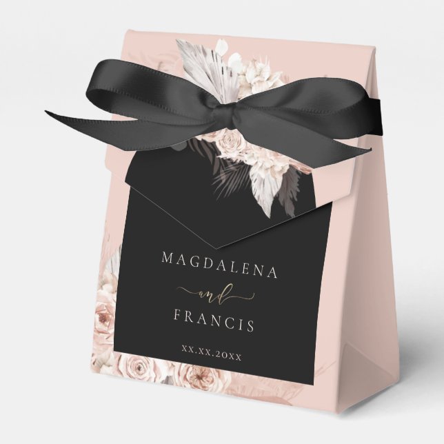 Boho arch wedding favour box (Front Side)