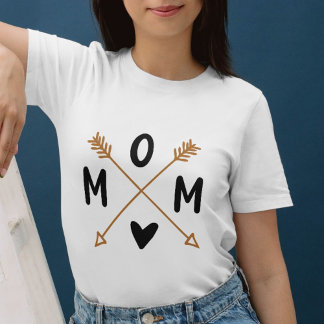 Boho Arrow MOM Shirt – Minimalist Tribal Mum