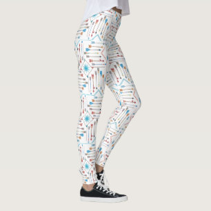 Boho Arrows and Sun V11 White ID748 Leggings