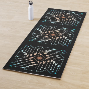 Boho Arrows and Sun V1 ID748 Yoga Mat
