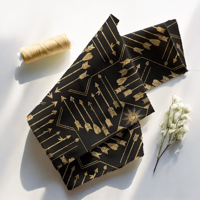 Boho Arrows and Sun V8 Gold ID748 Fabric (Creator Uploaded)