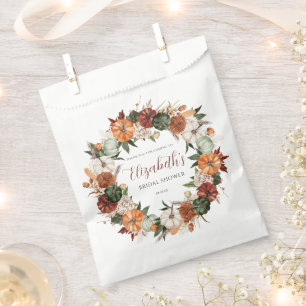 Boho Autumn Bridal Shower Favour Bags